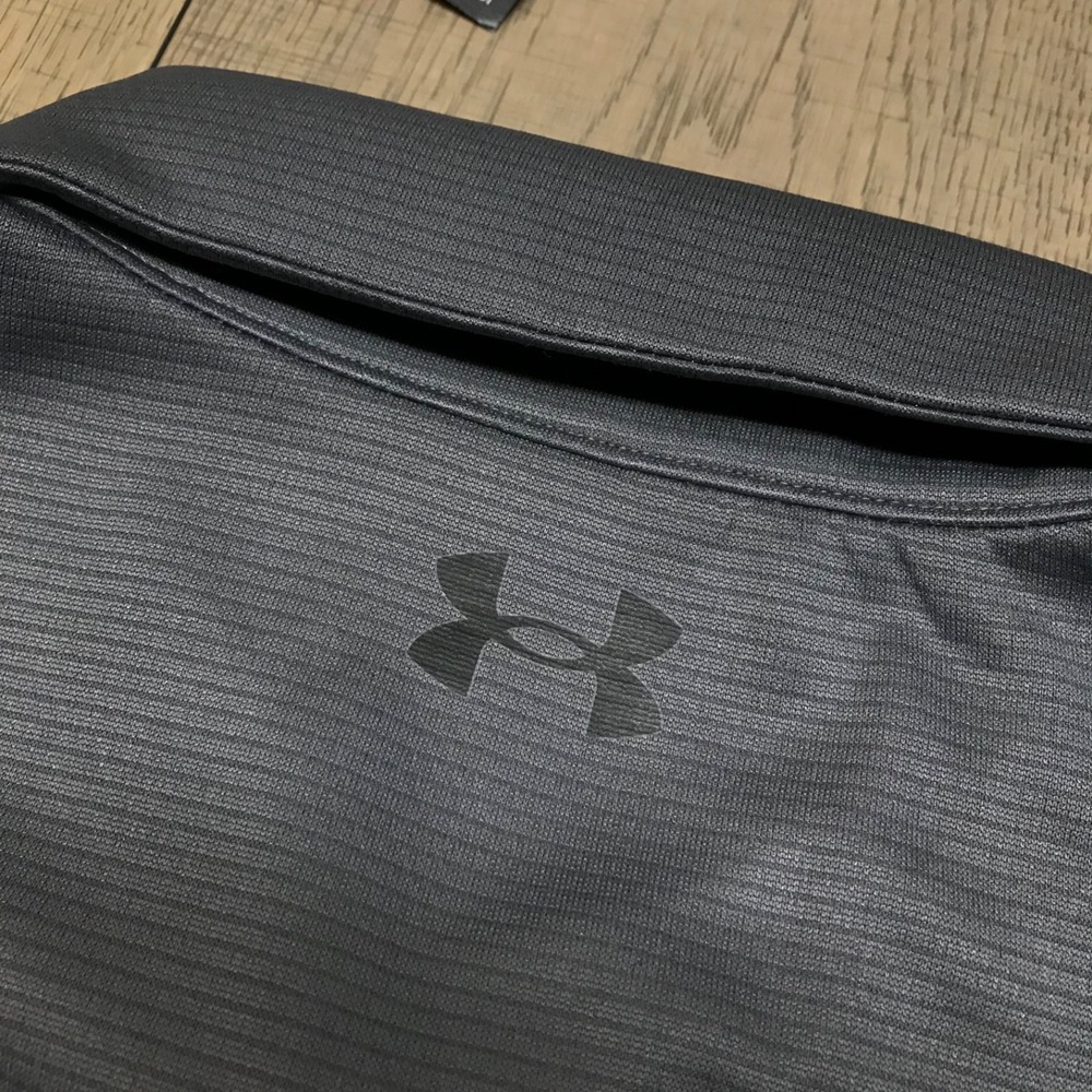 Under armour Polo Shirt Mens Size 2XL Gray Tech Golf Performance Short Sleeve UA - Picture 3 of 12